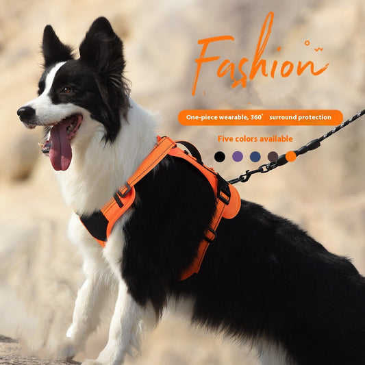KFX-3462717 Reflective Safety Dog Harness with Full Grip Handle and Explosion-Proof Design