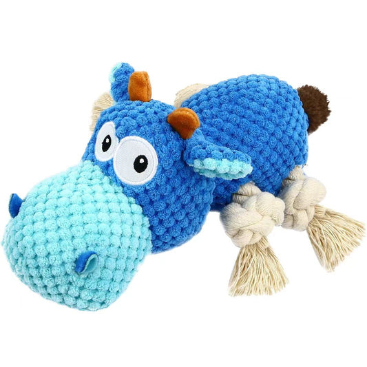 KFX-3475901 Durable Plush Squeaky Dog Toy for Aggressive Chewers – Ideal for Large Breeds