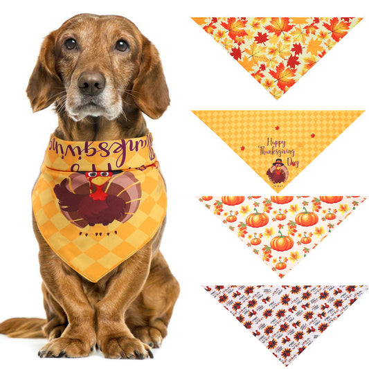 KFX-3481789 Thanksgiving Turkey Pet Costume for Small to Medium Pets - Fits Neck Circumference 25-48CM