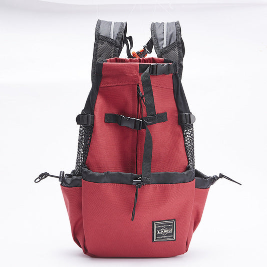 KFX-3486397 Adjustable Outdoor Shopping Backpack for Pets - Polyester, Medium to Soft Hardness, Multiple Sizes Available