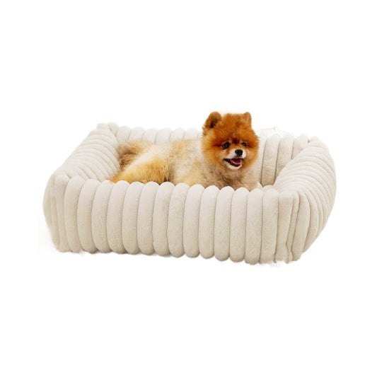 KFX-3489981 All-Season Warm Plush Pet Bed for Dogs and Cats - Multiple Colors Available
