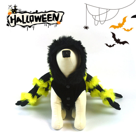KFX-3532989 Spider Costume for Pets - Fun Polyester Outfit in Various Sizes for Halloween