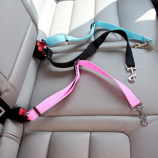 KFX-3549501 Retractable Pet Dog Car Safety Belt with Durable Buckle - Multiple Color Options