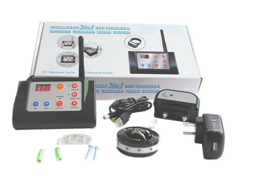 KFX-3551677 Wireless Electric Dog Fence with 4 Training Modes and Reflective Strap
