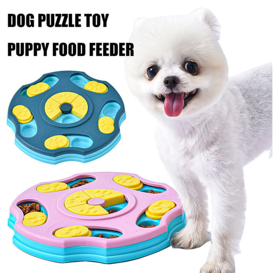 KFX-3552957 Interactive Dog Food Puzzle Bowl - Multifunctional Feeder for Intelligent Eating and Slow Feeding