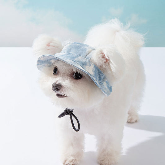 KFX-3556029 Cute Anti-Fall Pet Hat with Leaking Ears for All Seasons - Multiple Sizes Available