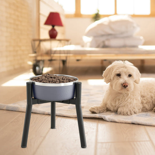 KFX-3594173 Adjustable Pet Bowl with Iron Bracket for Convenient Feeding
