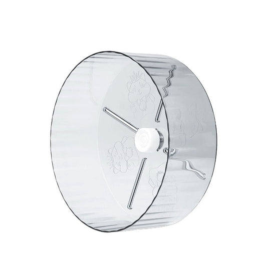 KFX-3599037 Silent Large-Sized Hamster Running Wheel with Transparent Support - 24cm Wide Surface