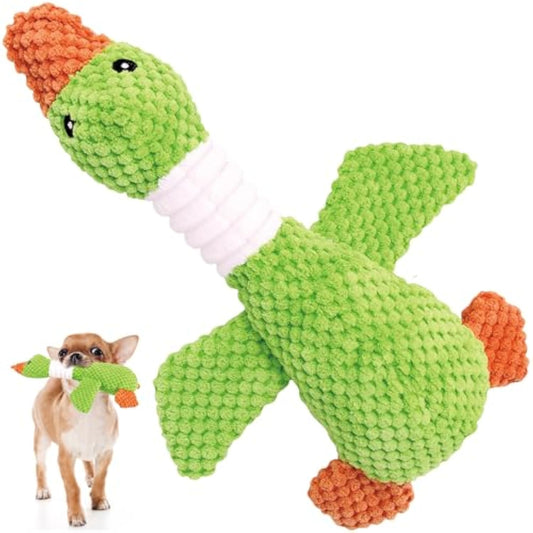 KFX-3628221 Durable Squeaky Plush Dog Toy for Large Dogs - Stuffed Duck Chew Toy for Puppies and Medium Breeds