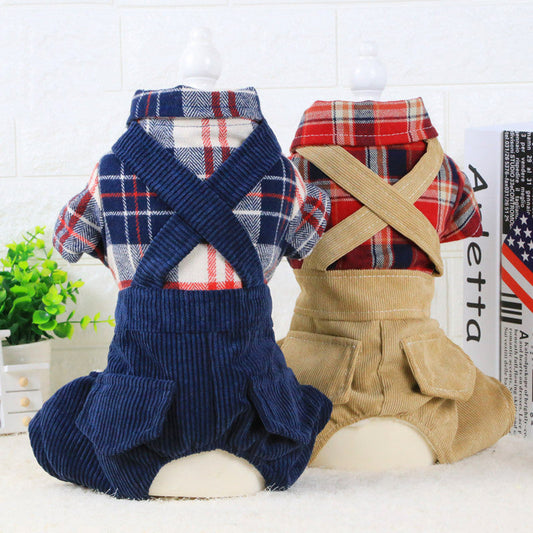 KFX-3633085 Four-Legged Cloth Overalls for Autumn and Winter Fashion