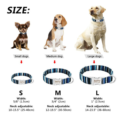 KFX-3653565 Adjustable High Reflective Dog Collar for Small, Medium, and Large Breeds - Comfortable and Breathable with Night Visibility