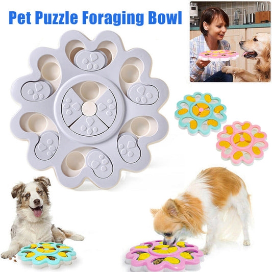 KFX-3666109 Interactive Dog Puzzle Feeder Toy for Engaging Treat Dispensing and Training