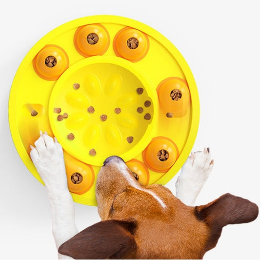 KFX-3705277 Automatic Food Dispenser with Puzzle Design for Slow Feeding Dogs