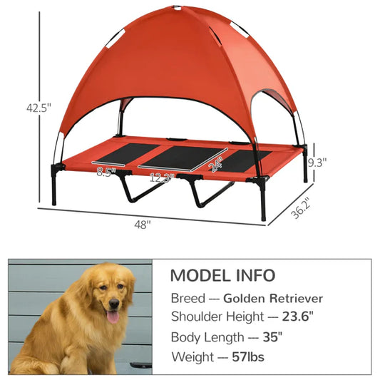KFX-3705789 Cooling Elevated Dog Cot Bed for Comfort and Breathability