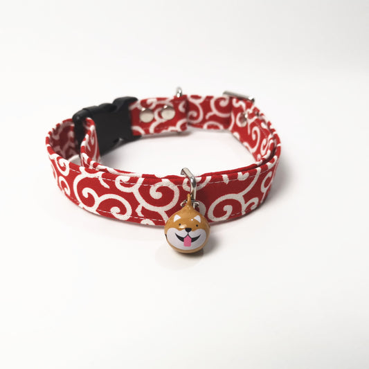 KFX-3727037 Japanese Style Dog Collar for Small Dogs - Available in Multiple Colors and Sizes