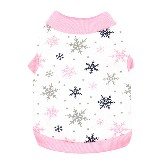 KFX-3741629 Festive Fleece Vest for Dogs and Cats - Casual Holiday Outfit