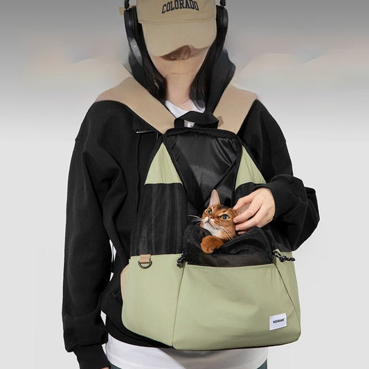 KFX-3754301 Lightweight Portable Pet Backpack for Small Pets - Breathable Design for All Seasons