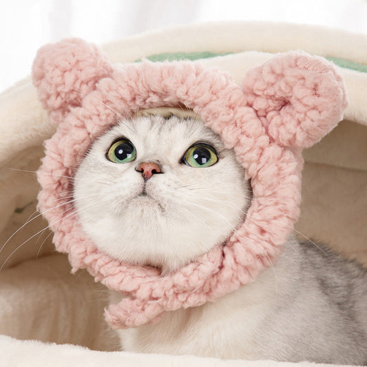 KFX-3762621 Adorable Cat Bear Dress-Up Hat in Multiple Colors and Sizes