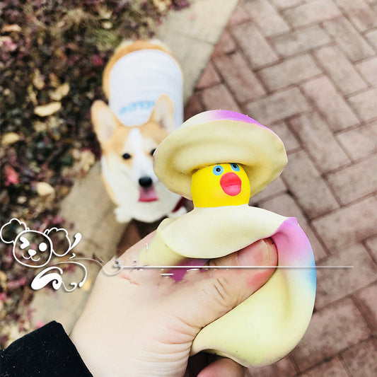 KFX-3797181 Latex Sounding Dog Toy Egg Model for Molar Cleaning and Boredom Relief