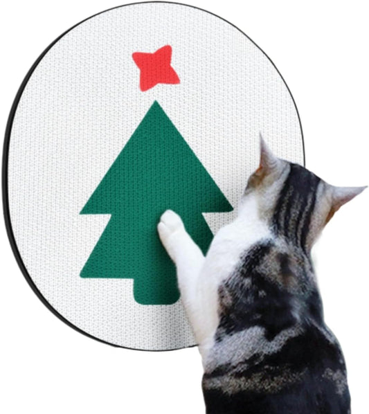 KFX-3797821 Wall-Mounted Cardboard Cat Scratching Pad with Catnip for Indoor Cats
