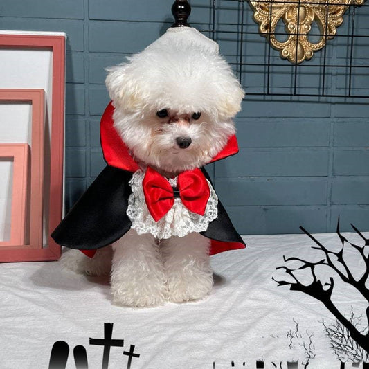 KFX-3804477 Red Vampire Cloak Windbreaker for Pets - XS to XL Size Options