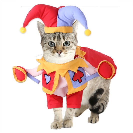 KFX-3815997 Magician Pet Transformation Outfit with Cape and Hat for Cats