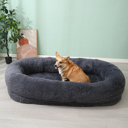 KFX-3823421 Large Removable and Washable Plush Pet Bed in Multiple Colors