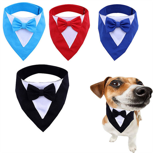 KFX-3825341 Pet Saliva Towel with Velcro Triangle in Multiple Colors and Sizes