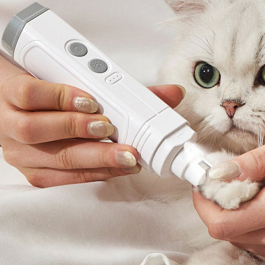 KFX-3854141 P3 Automatic Pet Nail Trimmer with Dual LED Lights and Replaceable Grinding Wheel