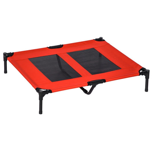 KFX-3854781 Elevated Dog Bed with Durable Steel Frame and Breathable Mesh Fabric - Ideal for Large Dogs