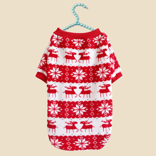 KFX-3860285 Christmas-Themed Soft Padded Pet Sweater for Dogs