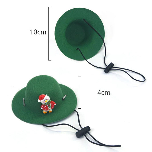 KFX-3860925 Festive Felt Pet Hat for Dogs and Cats - Soft Christmas Decoration for Holiday Grooming