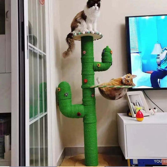 KFX-3865149 Cactus Cat Climbing Frame DIY Material Package and Finished Product Options