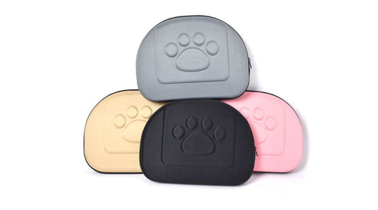 KFX-3885373 Foldable Portable Pet Cage for Small and Medium Dogs - Pink, Beige, Gray - Lightweight EVA Foam Design