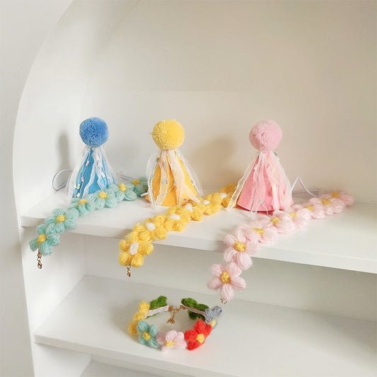 KFX-3910717 Adorable Colorful Dress-Up Headgear for Small Cats and Dogs