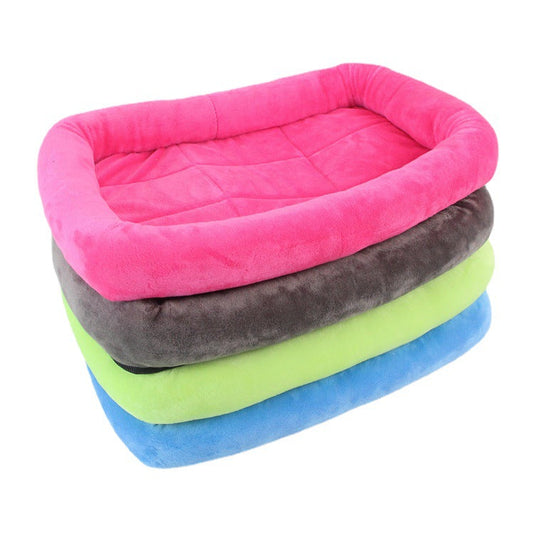 KFX-3948733 Teddy Dog Cage Mat for Small and Medium Breeds - Soft Cotton Cushion in Various Colors