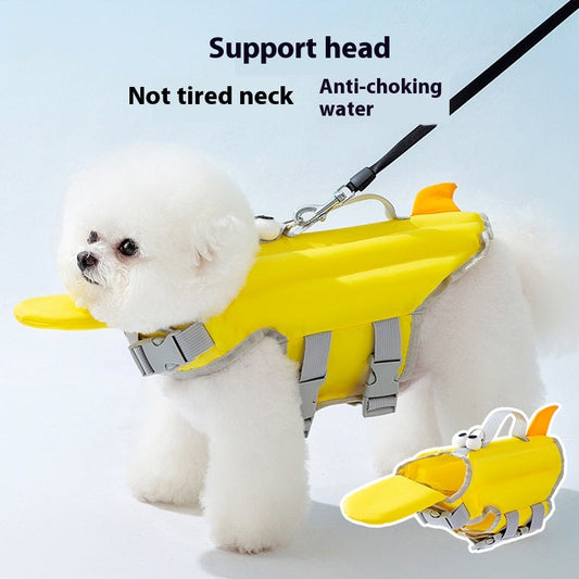 KFX-3958973 Cute Big-Eyed Dog Life Jacket for Summer Swimming - Multiple Sizes Available