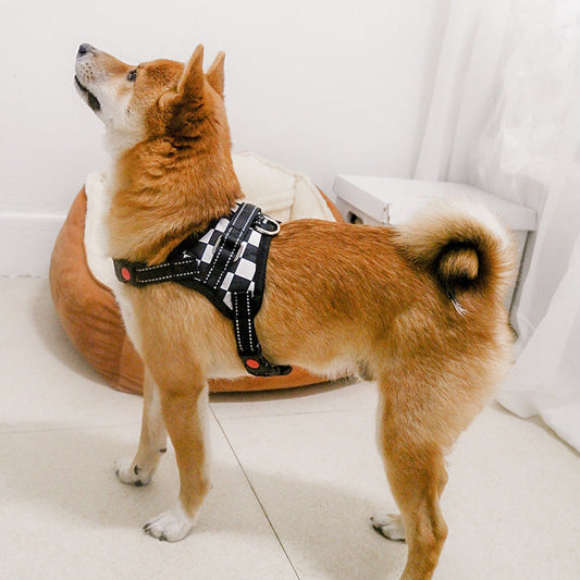 KFX-3974973 Medium to Large Dog Saddle Chest Strap - Explosion-Proof Design in Various Styles