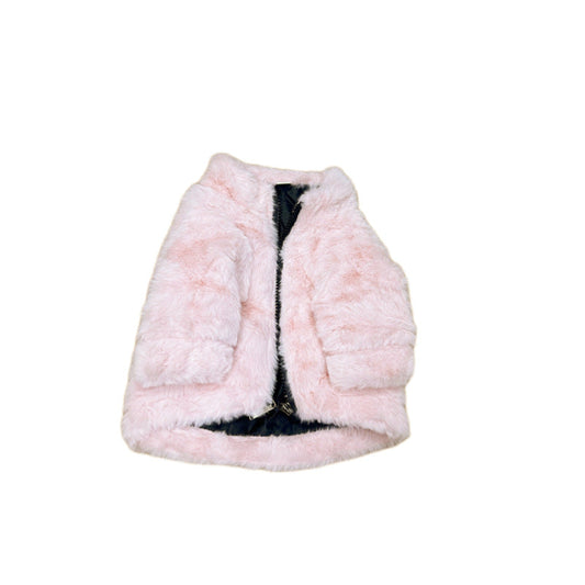 KFX-3982013 Leopard Print Faux Fur Coat for Dogs in Multiple Colors and Sizes