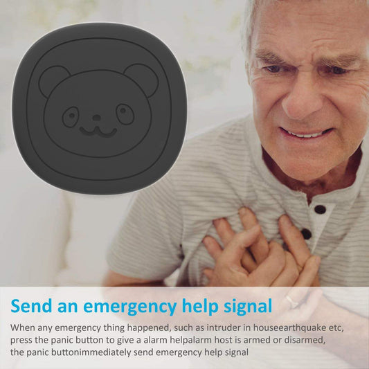 KFX-3998397 Elderly Assistance Wireless Call for Help Doorbell with AC Plug-In Power Supply