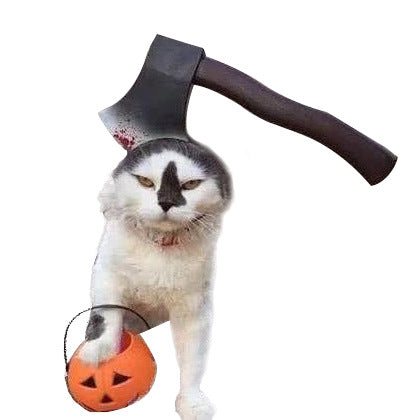 KFX-4001085 Pet Headgear Dress Up Costume with Fun Patterns for Cats and Dogs