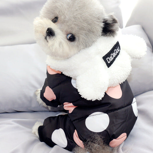 KFX-4064829 Pet Thick Warm Cotton Coat for Autumn and Winter – Multiple Sizes and Colors Available