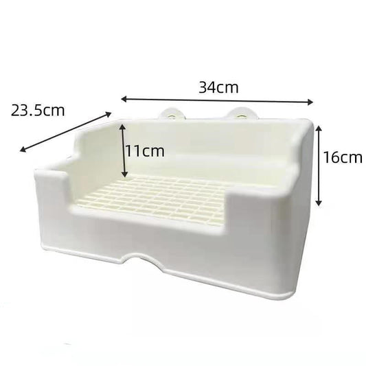 KFX-4067901 Extra Large Anti-Overturn Bunny and Guinea Pig Toilet Tray with Special Film Options - Sanheyu Medium and Large Models