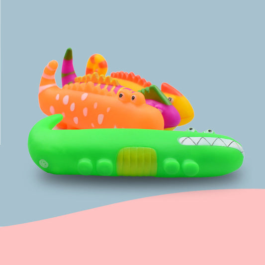 KFX-4074813 Vinyl Vocal Pet Toy for Dogs - Little Lizard Design for Teeth Grinding and Vocalization, 19*6.5cm, Assorted Colors