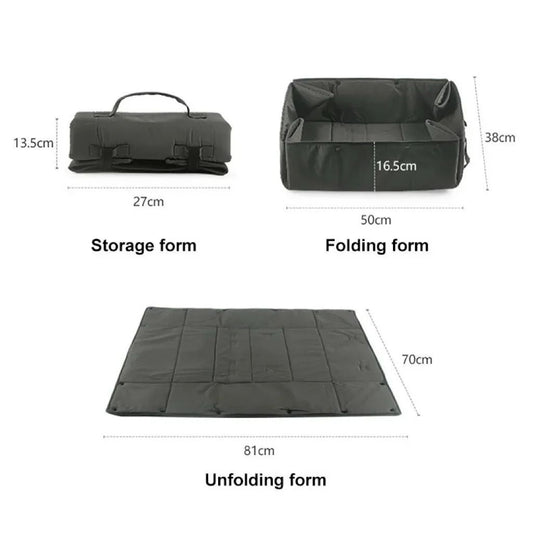 KFX-4081597 Collapsible 3-in-1 Dog Travel Bed - Portable Pet Carrier, Mat, and Dirt-Resistant Cushion
