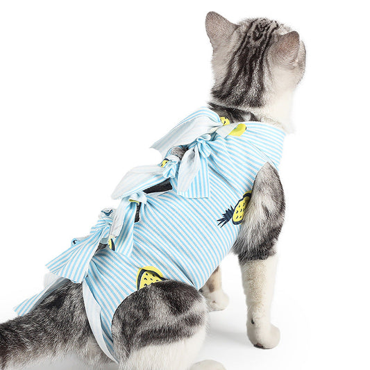 KFX-4087869 Breathable Cotton Cat Neutering Weaning Clothes in Various Colors