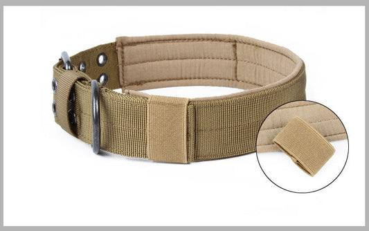 KFX-4093245 Five-Speed Adjustable Nylon Pin Buckle Dog Collar - Multiple Color Options and Sizes Available