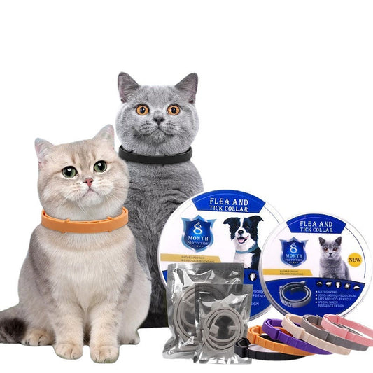 KFX-4099005 Deworming Collar for Cats - Anti-Lice, Flea & Tick Protection - Available in Six Colors