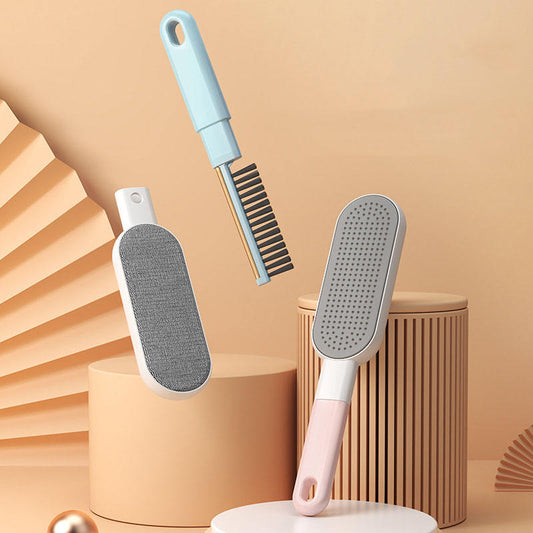 KFX-4110013 Double-Sided Pet Hair Remover Brush for Clothes, Furniture, and Car - Effective Fur and Lint Cleaner