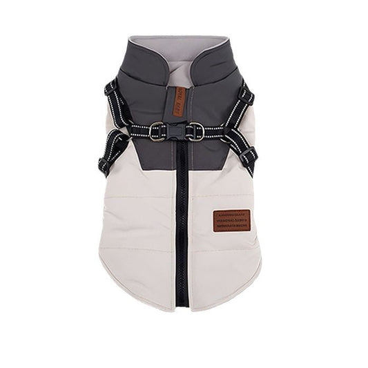 KFX-4123837 Winter Warm Casual Dog Vest with Towing Ring in Multiple Colors & Sizes